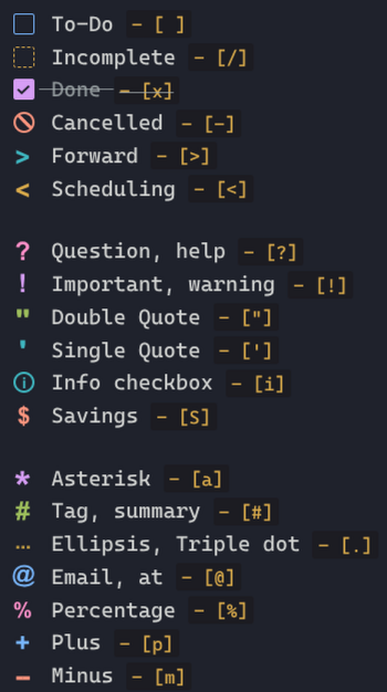 ASCII Checkboxes